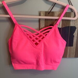 Zenana Outfitters Hot Pink Strappy Bandeau